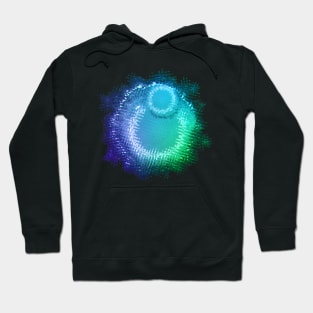 Abstract Neon Virus Splat Hoodie